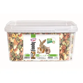 LOLO - exotischer Mix kompl. Futter für Nagetiere, Eimer 1,4 kg